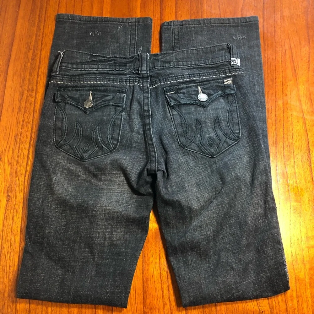 MEK DNM distressed St. Petersburg slim boot jeans - Picture 3 of 16